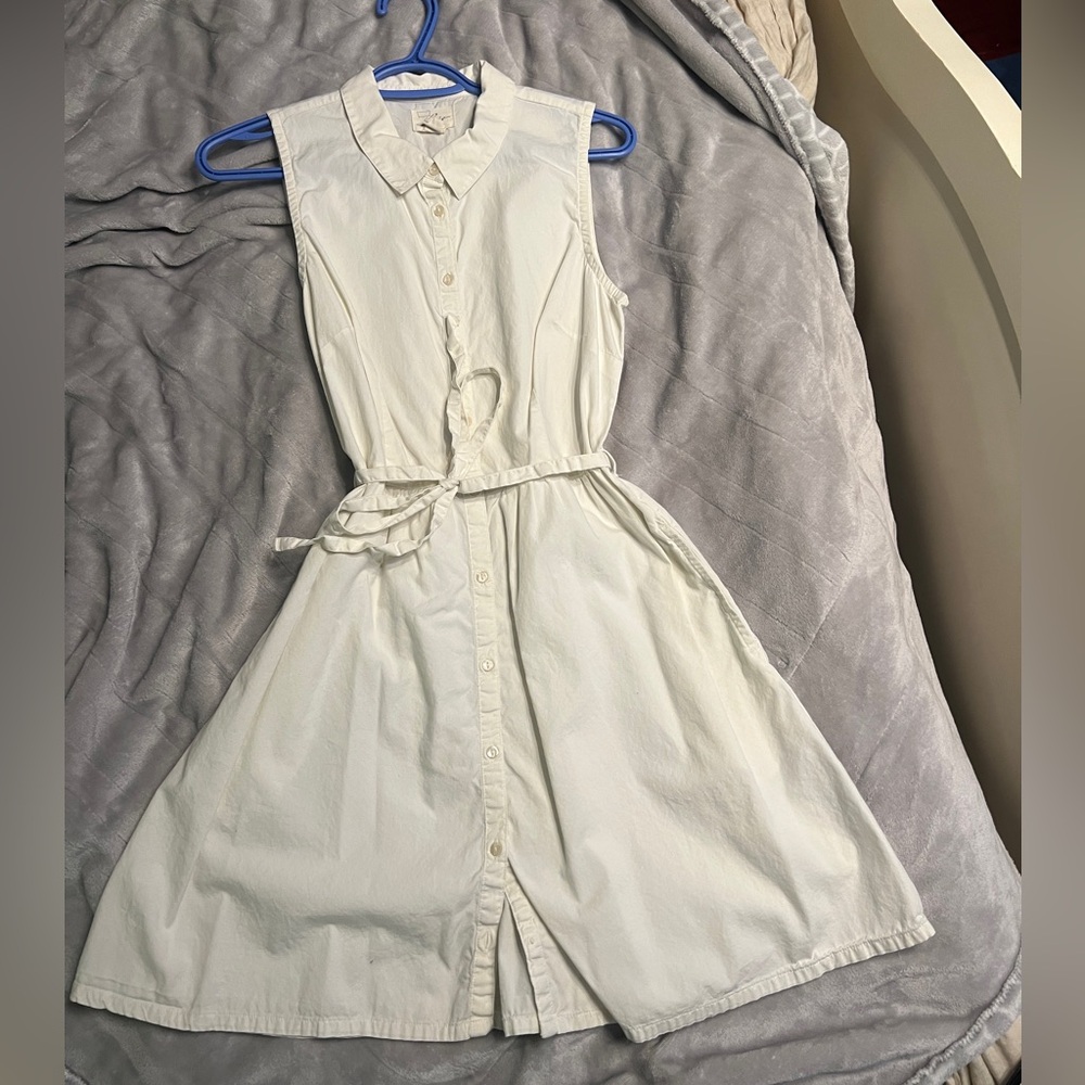 Levi’s white shirt dress